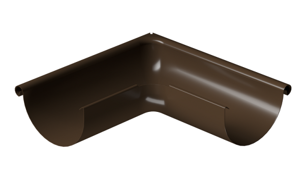 Угол внешний 90° D125 Döcke STAL PREMIUM Каштан, (RAL 8017) купить в Адлере