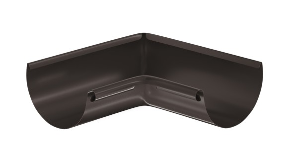 Водосток Aquasistem, система 125x90 - Угол желоба, внутренний 90° RR 32 Тёмно-Коричневый купить в Адлере