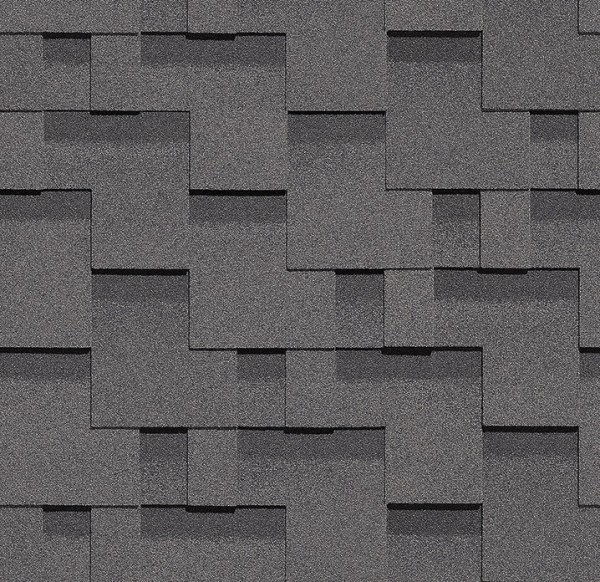 Гибкая черепица Docke, коллекция Тетрис – Серый купить в Адлере