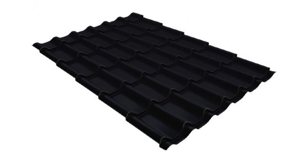 Металлочерепица классик GL 0,5 Velur20 RAL 9005 черный купить в Адлере