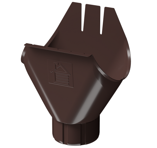 Воронка желоба D125 Döcke STAL PREMIUM Шоколад, (RAL 8019) купить в Адлере