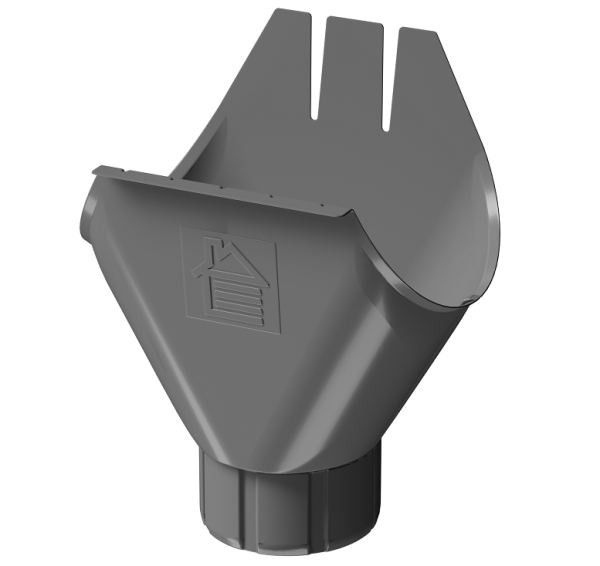 Воронка желоба D125 Döcke STAL PREMIUM Графит, (RAL 7024) купить в Адлере