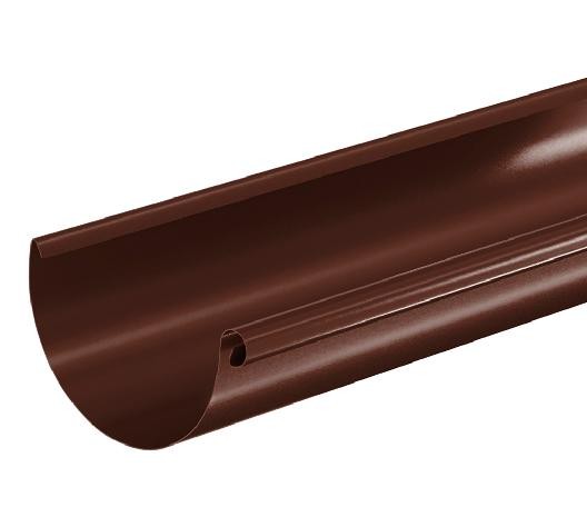 Водосток Aquasistem, система 125x90 - Водосточный желоб 3.00м RAL 8017 Коричневый купить в Адлере