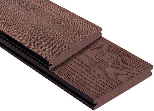 Террасная доска ДПК Outdoor 3D полнотелая STORM/OCEAN BROWN коричневая микс купить в Адлере