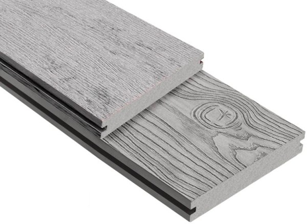 Террасная доска ДПК Outdoor 3D полнотелая STORM/OCEAN GREY серая микс купить в Адлере