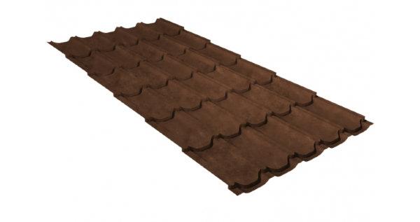 Металлочерепица квинта плюс 0,45 Safari Twincolor Brown купить в Адлере