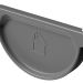 Заглушка желоба D125 Döcke STAL PREMIUM Графит, (RAL 7024) купить в Адлере
