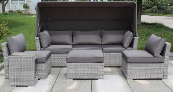 Диван-Трансформер AFINA плетеный из иск. ротанга AFM-320G Grey купить в Адлере