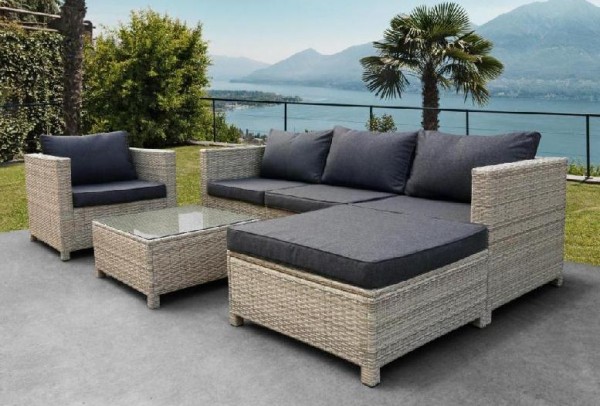 Комплект мебели AFINA плетеной из иск. ротанга YR821G Grey/Grey купить в Адлере
