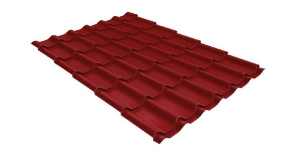 Металлочерепица классик 0,5 Satin RAL 3011 коричнево-красный купить в Адлере