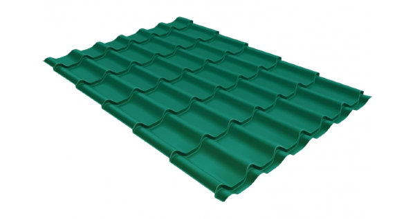 Металлочерепица классик 0,5 Satin RAL 5021 купить в Адлере