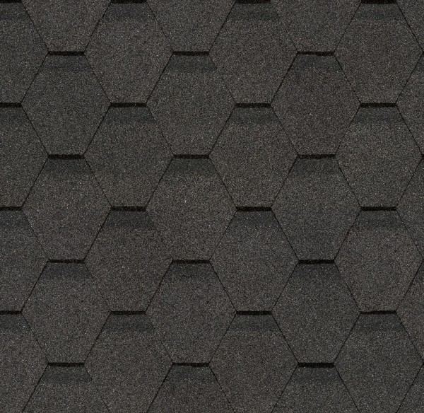 Гибкая черепица Docke, коллекция Шестигранник Серый купить в Адлере