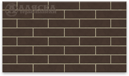 Фасадная Термопанели Аляска Amsterdam brown купить в Адлере