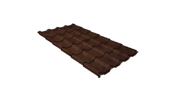 Металлочерепица камея 0,45 Safari Twincolor Brown купить в Адлере