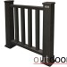 Ограждение из ДПК Outdoor Классик 3D STORM чёрный купить в Адлере