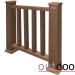 Ограждение из ДПК Outdoor Классик 3D STORM коричневый микс купить в Адлере