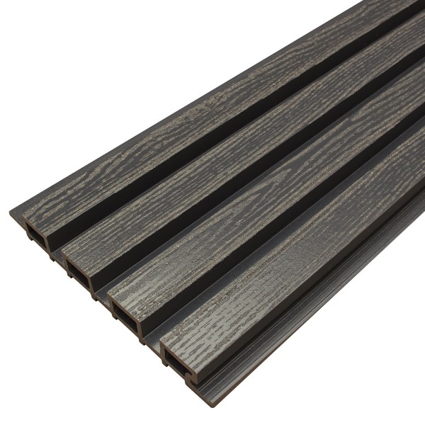 Фасадная доска из ДПК Faynag Wood Рейка Мокрый Асфальт купить в Адлере
