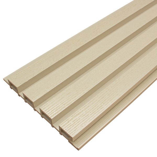 Фасадная доска из ДПК Faynag Wood Рейка Слоновая кость купить в Адлере