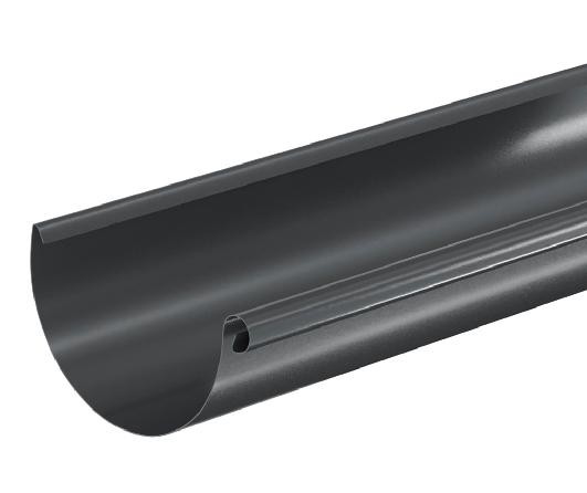 Водосток Aquasistem, система 125x90 - Водосточный желоб 3.00м RAL 7024 Тёмно-серый купить в Адлере