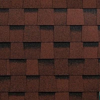 Двухслойная ламинированная черепица Shinglas, серия Фазенда – Красный купить в Адлере