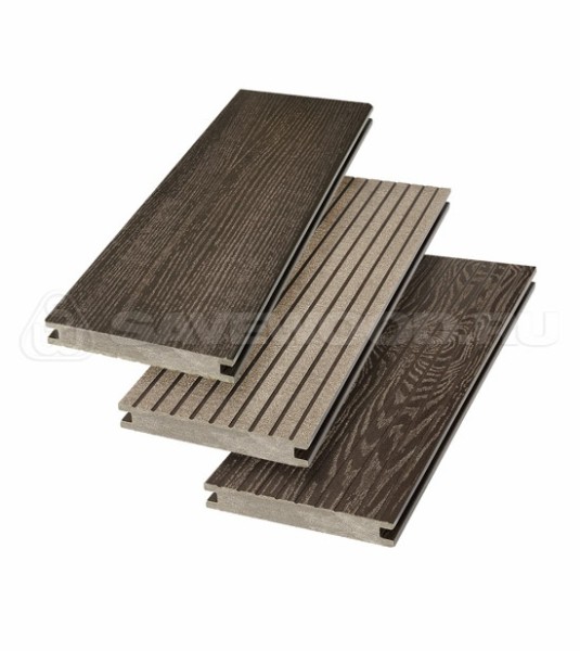 Террасная доска SW Fraxinus (R) полнотелая «SaveWood» Темно-коричневый купить в Адлере