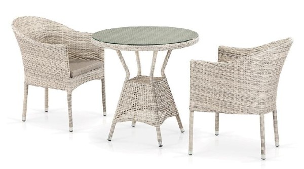 Комплект плетеной мебели AFINA из иск. ротанга T705ANT/Y350-W85 Latte 2Pcs купить в Адлере