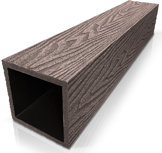 Столб ДПК 3D GardenParkett фактура дерева Венге купить в Адлере