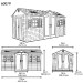 Сарай пластиковый LifeTime 15x8 DD купить в Адлере