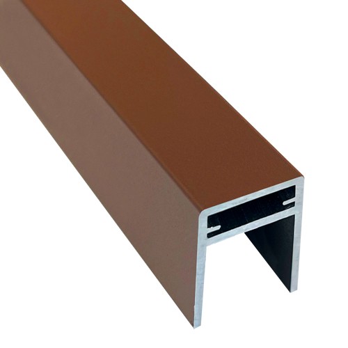 П-профиль Алюминиевый EasyDecking 35x25 Коричневый купить в Адлере