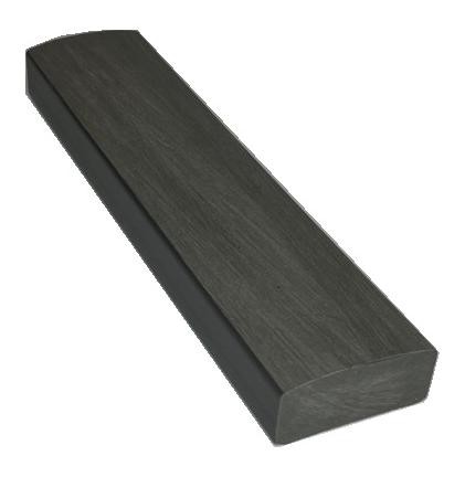 Лавочный брус Ecodecking Некст полнотелый брашированный 70х35 графит купить в Адлере