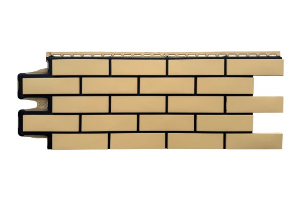 ФП Grand Line клинкерный кирпич ПРЕМИУМ Песочный (шов RAL 9005) купить в Адлере