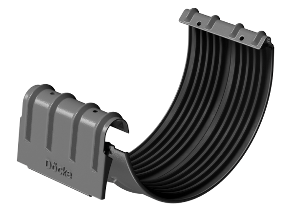 Соединитель желобов D125 Döcke STAL PREMIUM Графит, (RAL 7024) купить в Адлере