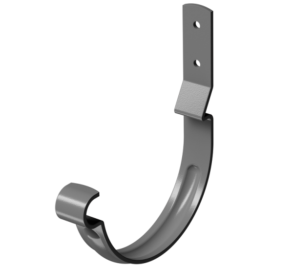 Карнизный крюк короткий (гнутый) D125 Döcke STAL PREMIUM Графит, (RAL 7024) купить в Адлере