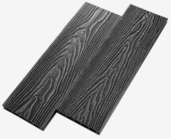 Террасная доска из ДПК RusDecking Unodeck Vintage - Графит купить в Адлере