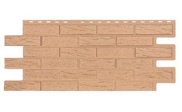 Фасадная панель T-Siding Кирпич Саман Эко Крем купить в Адлере
