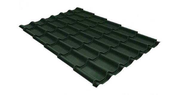 Металлочерепица классик 0,5 Satin RR 11 темно-зеленый купить в Адлере